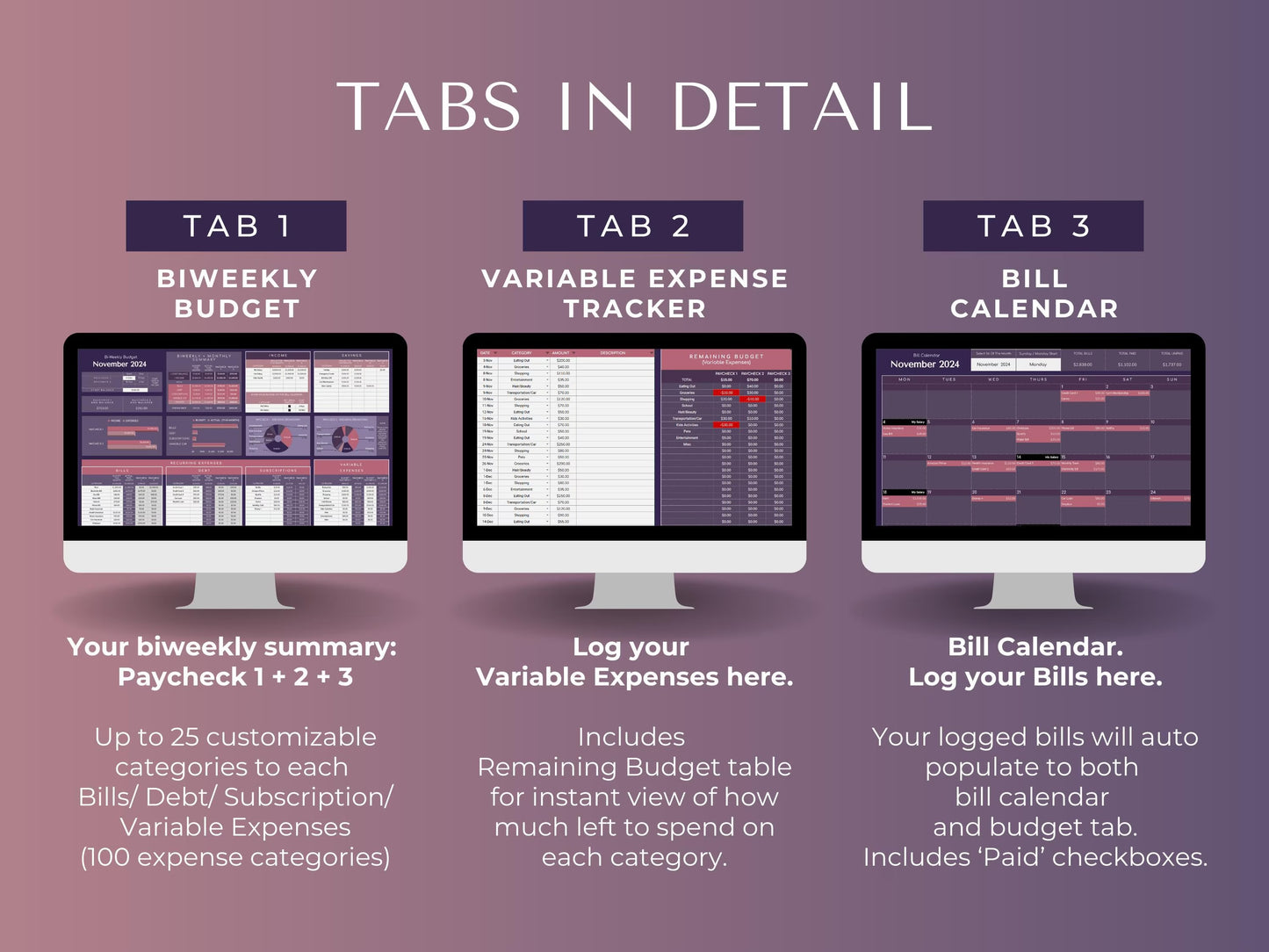 Biweekly/Fortnightly Budget Spreadsheet Planner: Income & Expense Tracker